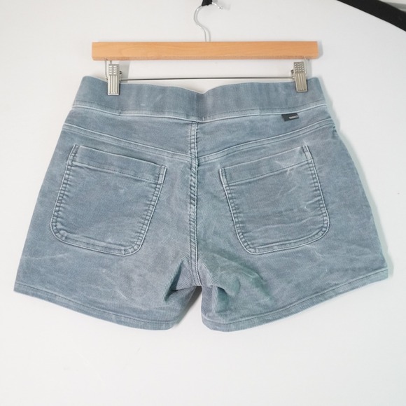 Toad&Co Corduroy Shorts Pull On Waist Pockets Casual Blue Size 8 - Picture 2 of 7